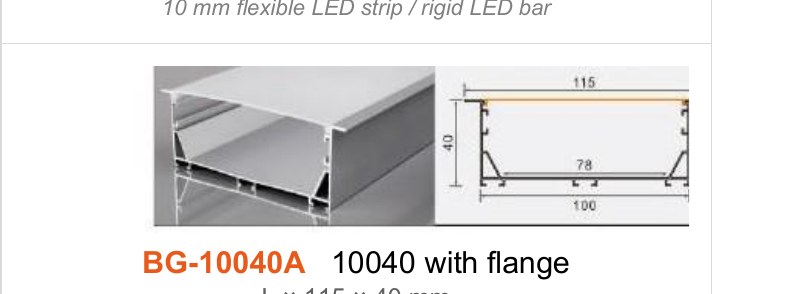BG-10040A BG-10040A 10040 with flange — photo and dimension drawing