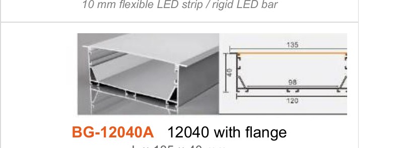 BG-12040A BG-12040A 12040 with flange — photo and dimension drawing