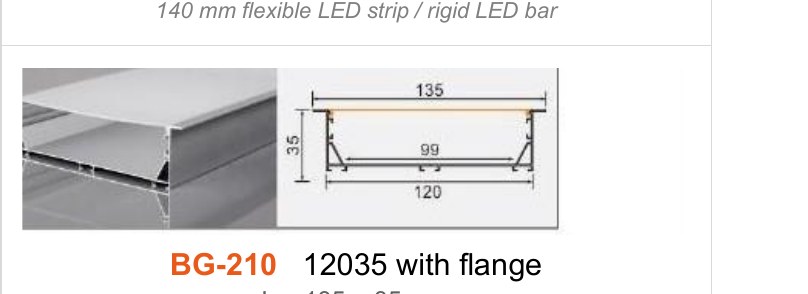 BG-210 BG-210 12035 with flange — photo and dimension drawing