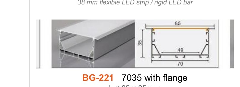 BG-221 BG-221 7035 with flange — photo and dimension drawing