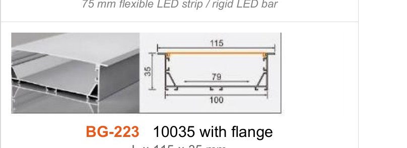 BG-223 BG-223 10035 with flange — photo and dimension drawing