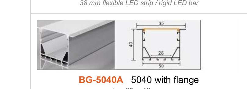 BG-5040A BG-5040A 5040 with flange — photo and dimension drawing