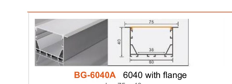 BG-6040A BG-6040A 6040 with flange — photo and dimension drawing