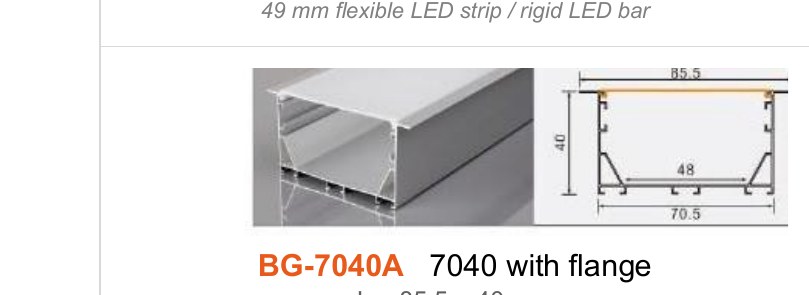 BG-7040A BG-7040A 7040 with flange — photo and dimension drawing