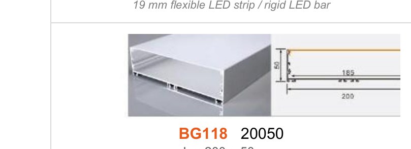 BG118 BG118 20050 — photo and dimension drawing