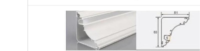 XT-909/910 XT-909/910 8381 crown molding — photo and dimension drawing