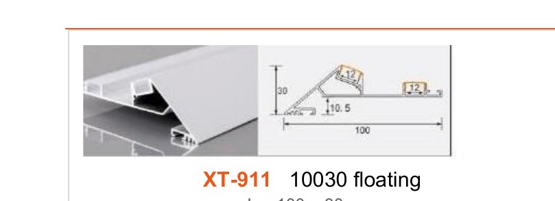 XT-911 XT-911 10030 floating — photo and dimension drawing