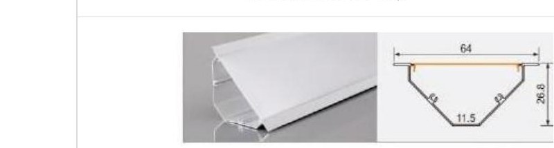 XT-913 XT-913 6427 crown molding — photo and dimension drawing