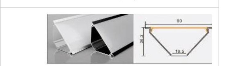 XT587 XT587 9036 crown molding — photo and dimension drawing