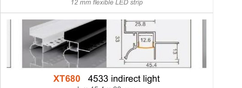 XT680 XT680 4533 indirect light — photo and dimension drawing