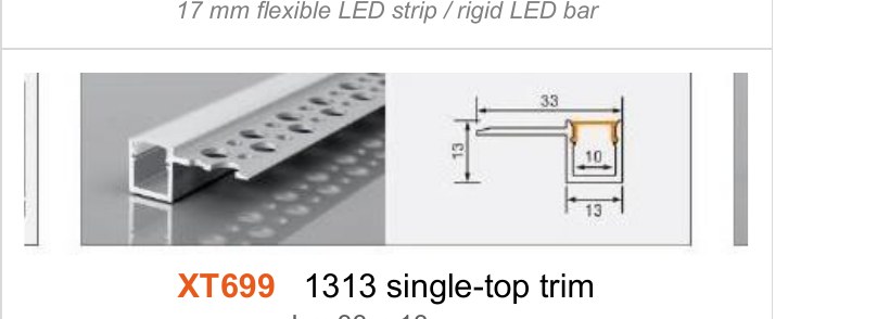 XT699 XT699 1313 single-top trim — photo and dimension drawing