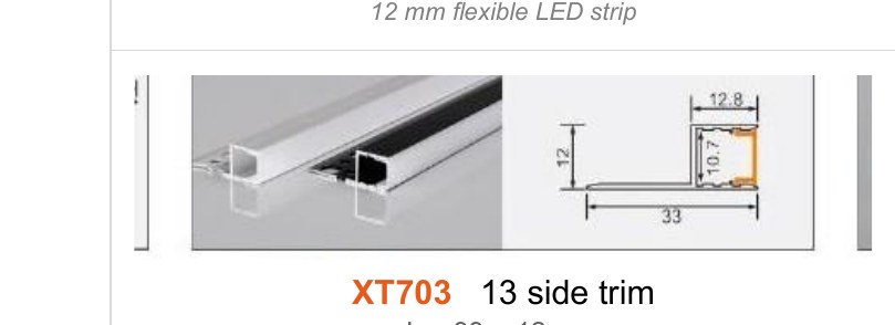 XT703 XT703 13 side trim — photo and dimension drawing