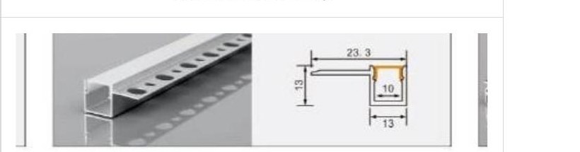 XT756 XT756 Single-row perforated 13, single-top trim — photo and dimension drawing