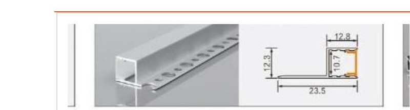 XT759 XT759 Single-row perforated 13, side trim — photo and dimension drawing