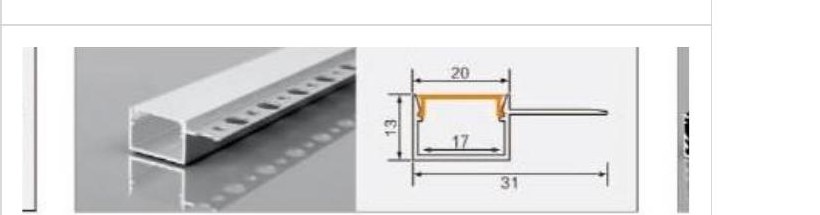 XT765 XT765 Single-row perforated 20, single-top trim — photo and dimension drawing