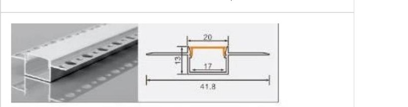 XT767 XT767 Single-row perforated 20, double-top trim — photo and dimension drawing