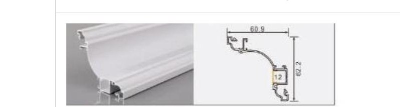 XT823 XT823 6261 crown molding — photo and dimension drawing