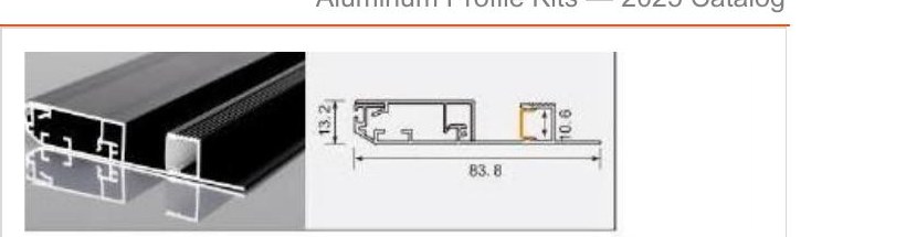 XT906+908 XT906+908 8413 skirting — photo and dimension drawing