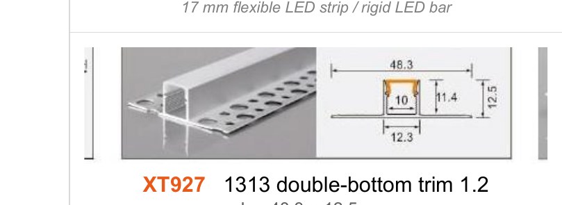 XT927 XT927 1313 double-bottom trim 1.2 — photo and dimension drawing