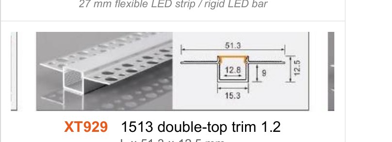 XT929 XT929 1513 double-top trim 1.2 — photo and dimension drawing